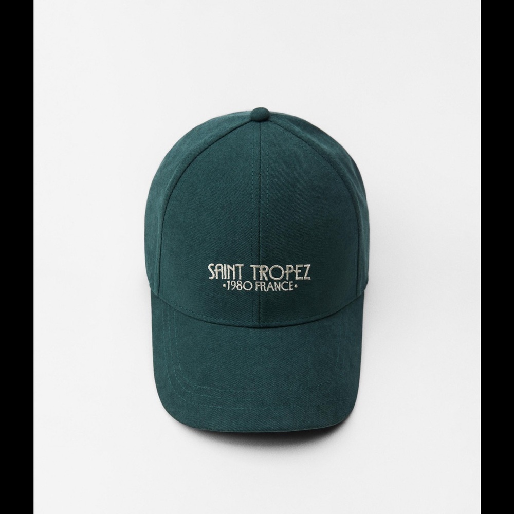 Zara Dark Green Cap